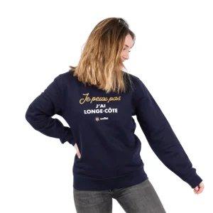 Sweat unisexe Anfibi "Je peux pas j'ai longe-côte" - Bleu Marine
