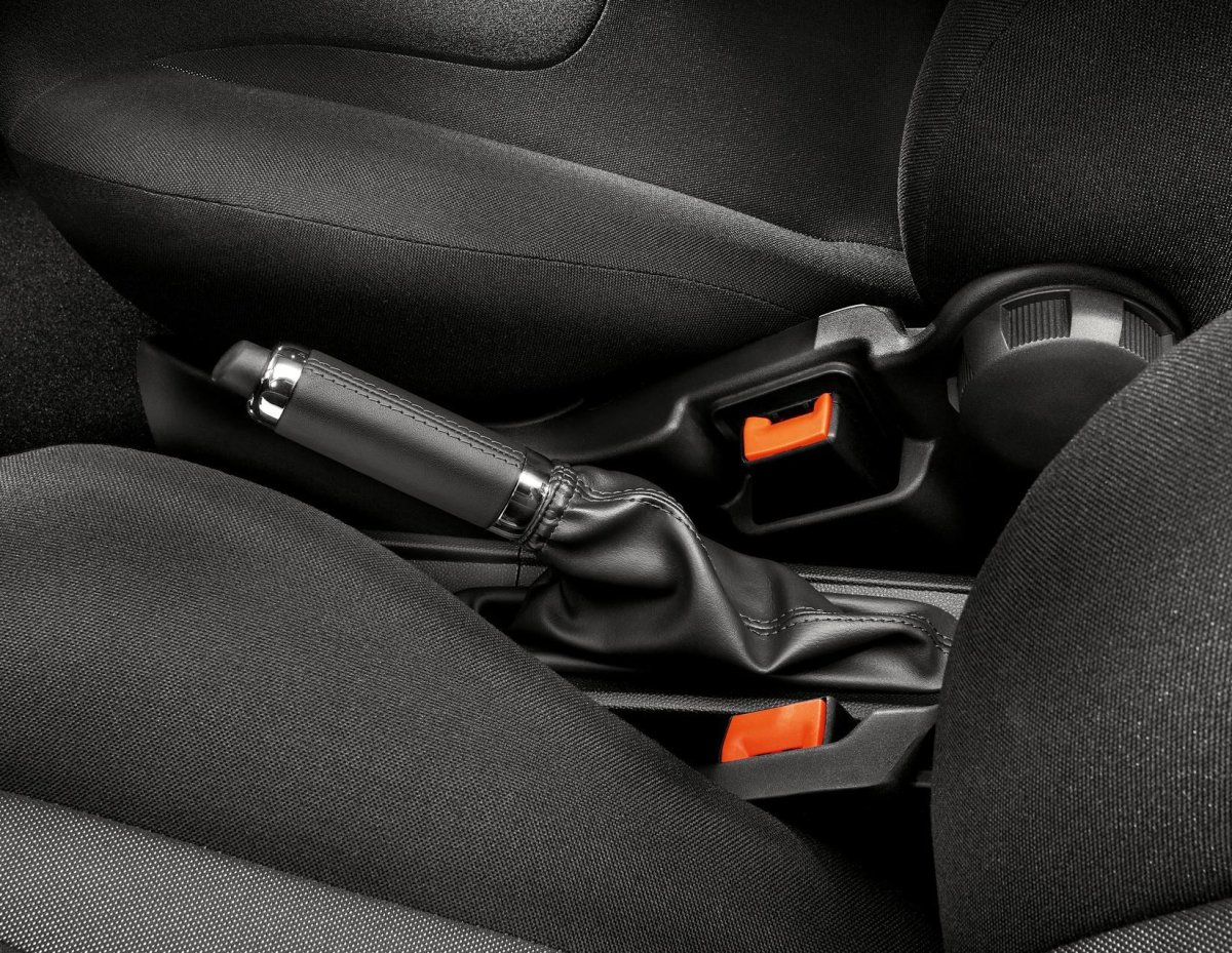 Originale Ford Ka Pommeau de frein à main noir avec inserts chromés