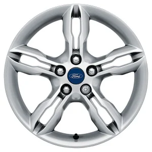 Jante en alliage 17" 5 x 2 branches argent brillant pour Ford C-MAX/Focus