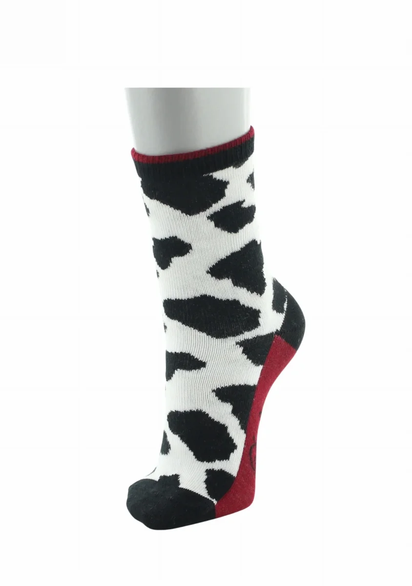 Chaussettes enfant Berthe Aux Grands Pieds motif vache noir et blanc – Image 4