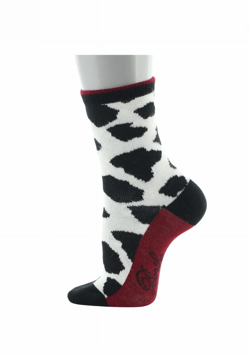 Chaussettes enfant Berthe Aux Grands Pieds motif vache noir et blanc – Image 5