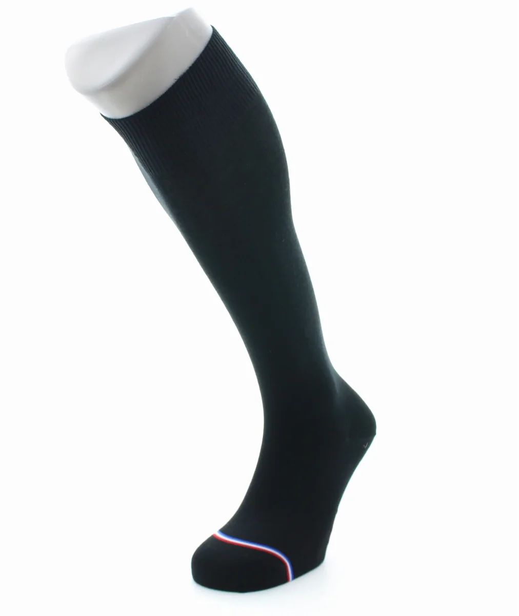 Chaussettes hautes homme Grand Palais en laine et coton Noir – Image 4