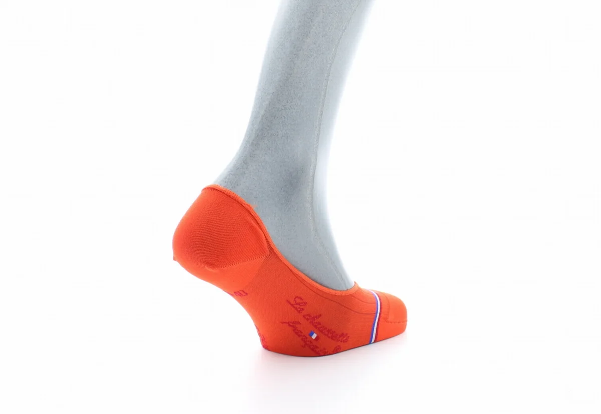 Chaussettes invisibles homme Georges V en fil d'Écosse supérieur Orange – Image 6