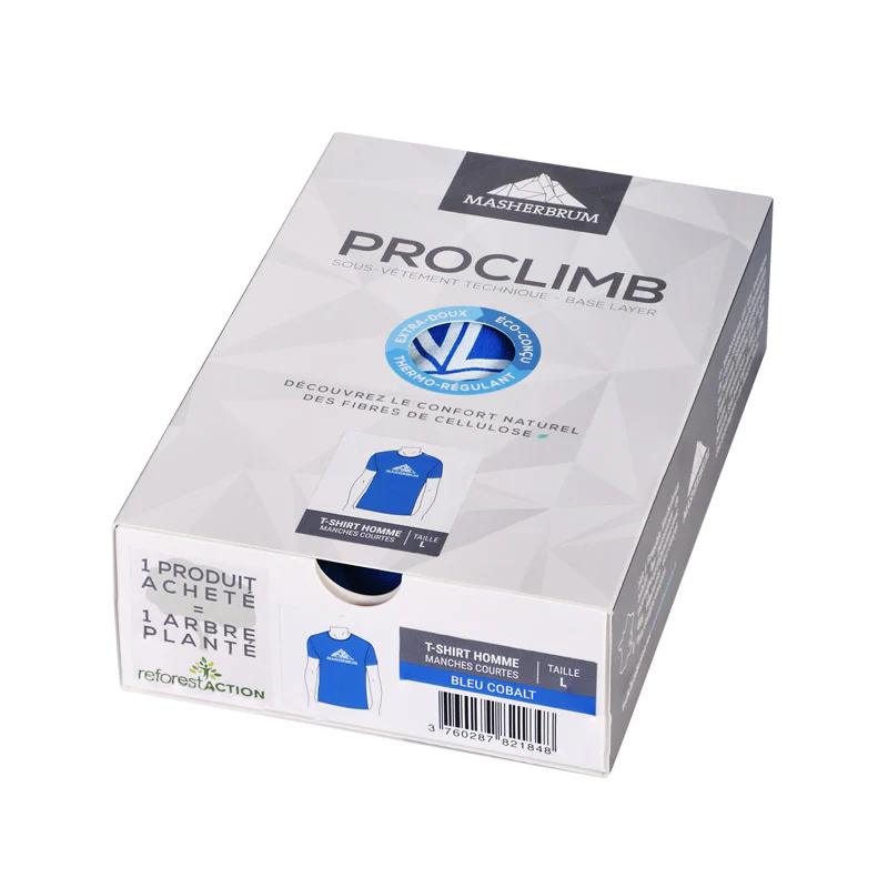 T-SHIRT HOMME PROCLIMB MANCHES COURTES BLEU COBALT – Image 4