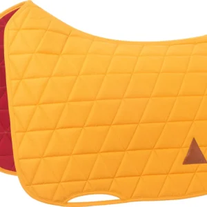 Tapis de selle EXCEL-ANSE dressage jaune d'or