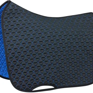 Tapis de selle INFI-KNIT dressage bleu marine et bleu roi